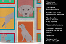 Load image into Gallery viewer, Lots of Grey Labrador Retriever Kitchen Towel