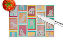 Load image into Gallery viewer, Lots of Grey Labrador Retriever Glass Cutting Boards – Durable, Decorative Kitchen Art Large