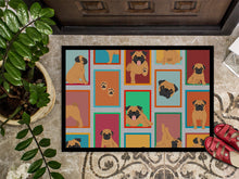 Load image into Gallery viewer, Lots of Apricot Pug Doormat - 24x36 Decorative Floor Mat – Indoor/Outdoor Rug with Artistic Flair