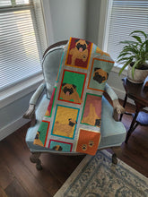 Load image into Gallery viewer, Lots of Apricot Pug Quilted Blanket 50x60