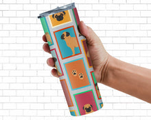 Load image into Gallery viewer, Lots of Apricot Pug Stainless Steel 20 oz Skinny Tumbler