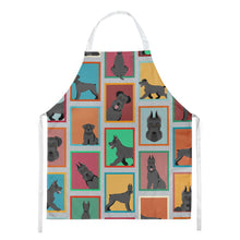 Load image into Gallery viewer, Lots of Black Schnauzer Apron – Artist-Designed Kitchen, BBQ &amp; Craft Apron