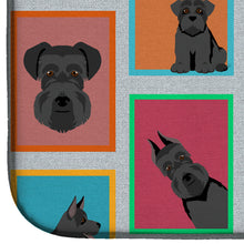 Load image into Gallery viewer, Lots of Black Schnauzer Dish Drying Mat