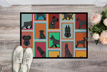 Load image into Gallery viewer, Lots of Black Schnauzer Doormat - 24x36 Decorative Floor Mat – Indoor/Outdoor Rug with Artistic Flair