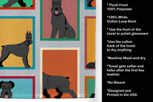 Load image into Gallery viewer, Lots of Black Schnauzer Kitchen Towel