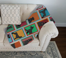 Load image into Gallery viewer, Lots of Black Schnauzer Quilted Blanket 50x60