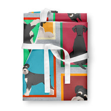 Load image into Gallery viewer, Lots of Black and Silver Schnauzer Apron – Artist-Designed Kitchen, BBQ &amp; Craft Apron