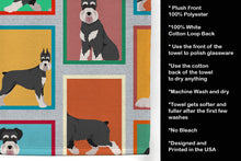 Load image into Gallery viewer, Lots of Black and Silver Schnauzer Kitchen Towel