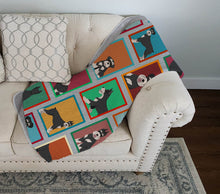 Load image into Gallery viewer, Lots of Black and Silver Schnauzer Quilted Blanket 50x60