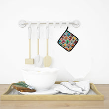 Load image into Gallery viewer, Lots of Black and Silver Schnauzer Pot Holders - Set of 2 Decorative Kitchen Helpers | Made in the USA