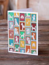 Load image into Gallery viewer, Lots of White Standard Poodle Greeting Cards -  Blank Note Cards – 8-Pack of Artist-Designed Cards with Envelopes
