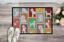 Load image into Gallery viewer, Lots of White Standard Poodle Doormat - 18x27 Decorative Floor Mat – Indoor/Outdoor Rug with Artistic Flair