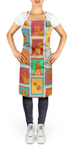 Load image into Gallery viewer, Lots of Red Yorkie Apron – Artist-Designed Kitchen, BBQ &amp; Craft Apron