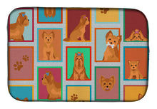 Load image into Gallery viewer, Lots of Red Yorkie Dish Drying Mat