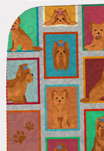 Load image into Gallery viewer, Lots of Red Yorkie Quilted Blanket 50x60