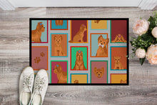 Load image into Gallery viewer, Lots of Red Yorkie Doormat - 18x27 Decorative Floor Mat – Indoor/Outdoor Rug with Artistic Flair