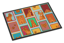 Load image into Gallery viewer, Lots of Red Yorkie Doormat - 18x27 Decorative Floor Mat – Indoor/Outdoor Rug with Artistic Flair