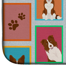 Load image into Gallery viewer, Lots of Red Border Collie Dish Drying Mat