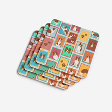 Load image into Gallery viewer, Lots of Red Border Collie Foam Coaster