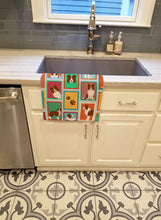 Load image into Gallery viewer, Lots of Red Border Collie Kitchen Towel