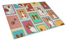 Load image into Gallery viewer, Lots of Red Border Collie Glass Cutting Boards – Durable, Decorative Kitchen Art Large