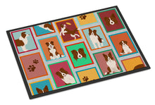 Load image into Gallery viewer, Lots of Red Border Collie Doormat - 18x27 Decorative Floor Mat – Indoor/Outdoor Rug with Artistic Flair