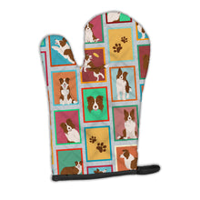 Load image into Gallery viewer, Lots of Red Border Collie Oven Mitt