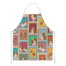 Load image into Gallery viewer, Lots of Blenheim Cavalier Spaniel Apron – Artist-Designed Kitchen, BBQ &amp; Craft Apron