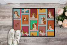 Load image into Gallery viewer, Lots of Blenheim Cavalier Spaniel Doormat - 24x36 Decorative Floor Mat – Indoor/Outdoor Rug with Artistic Flair