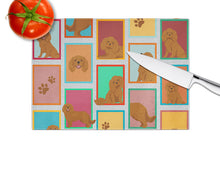 Load image into Gallery viewer, Lots of Ruby Cavalier Spaniel Glass Cutting Boards – Durable, Decorative Kitchen Art Large