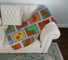 Load image into Gallery viewer, Lots of Ruby Cavalier Spaniel Quilted Blanket 50x60