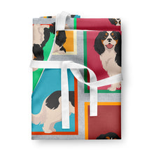 Load image into Gallery viewer, Lots of Tricolor Cavalier Spaniel Apron – Artist-Designed Kitchen, BBQ &amp; Craft Apron