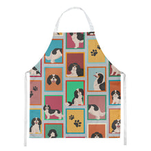 Load image into Gallery viewer, Lots of Tricolor Cavalier Spaniel Apron – Artist-Designed Kitchen, BBQ &amp; Craft Apron
