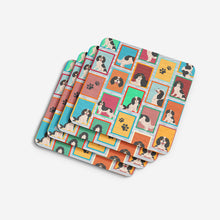 Load image into Gallery viewer, Lots of Tricolor Cavalier Spaniel Foam Coaster