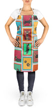 Load image into Gallery viewer, Lots of Black and Tan Chihuahua Apron – Artist-Designed Kitchen, BBQ &amp; Craft Apron