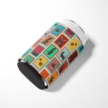 Load image into Gallery viewer, Lots of Black and Tan Chihuahua Can or Bottle Hugger