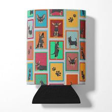 Load image into Gallery viewer, Lots of Black and Tan Chihuahua Can or Bottle Hugger