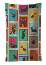 Load image into Gallery viewer, Lots of Black and Tan Chihuahua Kitchen Towel