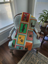 Load image into Gallery viewer, Lots of Black and Tan Chihuahua Quilted Blanket 50x60