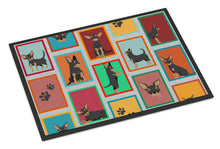 Load image into Gallery viewer, Lots of Black and Tan Chihuahua Doormat - 18x27 Decorative Floor Mat – Indoor/Outdoor Rug with Artistic Flair
