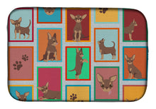Load image into Gallery viewer, Lots of Chocolate Chihuahua Dish Drying Mat