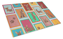 Load image into Gallery viewer, Lots of Chocolate Chihuahua Glass Cutting Boards – Durable, Decorative Kitchen Art Large