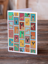 Load image into Gallery viewer, Lots of Fawn Great Dane Greeting Cards -  Blank Note Cards – 8-Pack of Artist-Designed Cards with Envelopes
