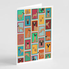 Load image into Gallery viewer, Lots of Fawn Great Dane Greeting Cards -  Blank Note Cards – 8-Pack of Artist-Designed Cards with Envelopes