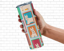 Load image into Gallery viewer, Lots of Wheaten Scottish Terrier Stainless Steel 20 oz Skinny Tumbler