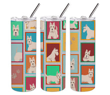 Load image into Gallery viewer, Lots of Wheaten Scottish Terrier Stainless Steel 20 oz Skinny Tumbler