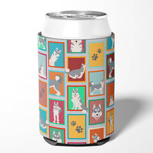 Load image into Gallery viewer, Lots of Grey Siberian Husky Can or Bottle Hugger