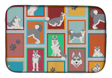 Load image into Gallery viewer, Lots of Grey Siberian Husky Dish Drying Mat