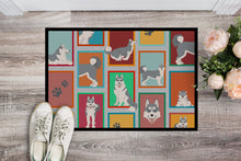 Load image into Gallery viewer, Lots of Grey Siberian Husky Doormat - 24x36 Decorative Floor Mat – Indoor/Outdoor Rug with Artistic Flair