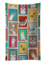 Load image into Gallery viewer, Lots of Grey Siberian Husky Kitchen Towel